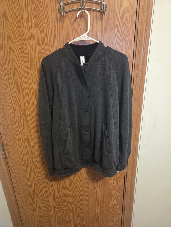 lululemon athletica Jackets & Blazers - Lululemon Scuba Oversized Varsity Jacket Sz M/L Women's NWOT